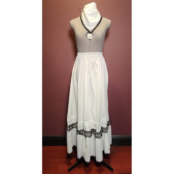 Set of 2 Renaissance Gothic Lolita Skirts and Scarf - Fairycore, Cottagecore - Picture 5 of 8